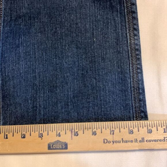 Duluth Trading Co Size 12/31 denim bootcut jeans.  Like new - Picture 5 of 7